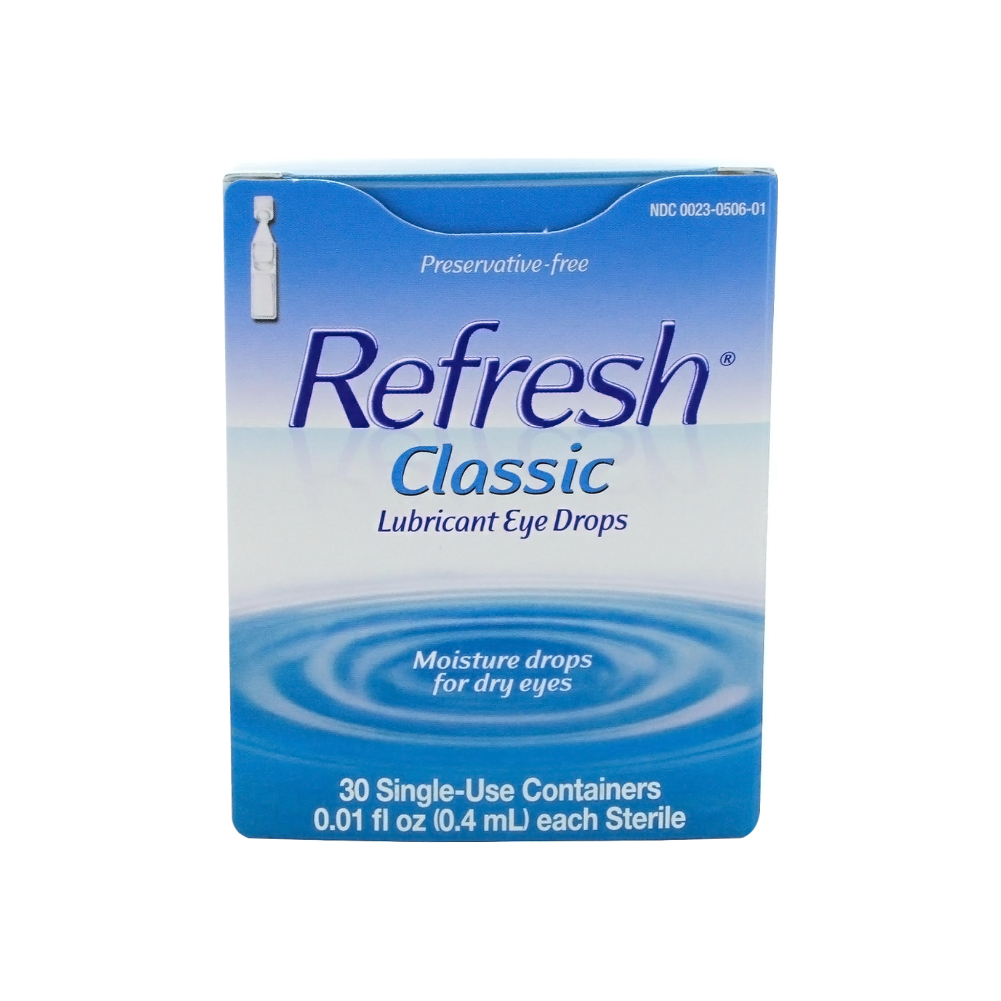 Refresh Classic Lubricant Eye Drops Single Use Containers 30 Each 0651